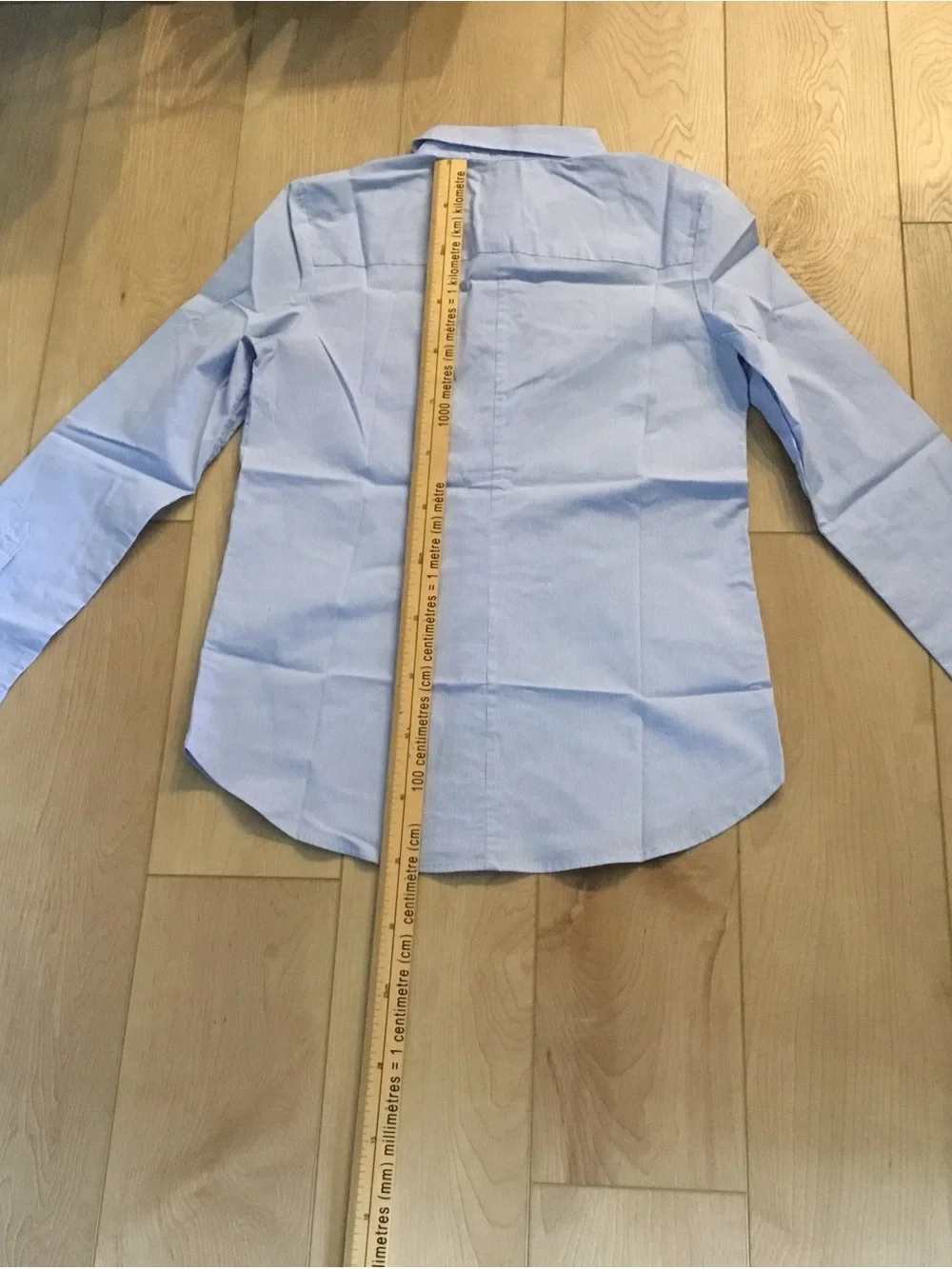 Light Blue Striped Button-Up Shirt - Classic Style - Picture 8 of 16